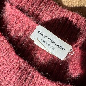 Club Monaco Cashmere Knit - Deep Red